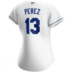 Fan Gear Nation Womens Kansas City Royals Salvador Perez Cool Base Replica Jersey White