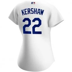 Fan Gear Nation Womens Los Angeles Dodgers Clayton Kershaw Cool Base Replica Jersey White