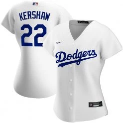 Fan Gear Nation Womens Los Angeles Dodgers Clayton Kershaw Cool Base Replica Jersey White