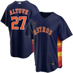 Fan Gear Nation Youth Houston Astros Jose Altuve Cool Base Replica Jersey Navy