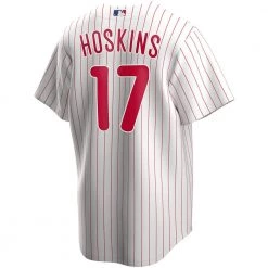 Fan Gear Nation Youth Philadelphia Phillies Rhys Hoskins, Cool Base Replica Jersey White